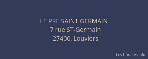 LE PRE SAINT GERMAIN