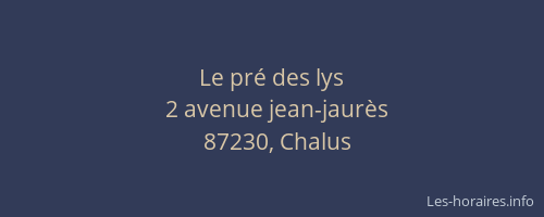Le pr&eacute; des lys