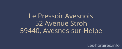 Le Pressoir Avesnois