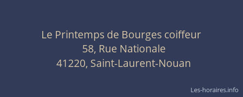 Le Printemps de Bourges coiffeur