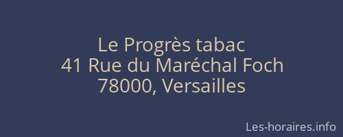 Le Progrès tabac