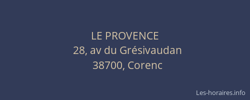 LE PROVENCE