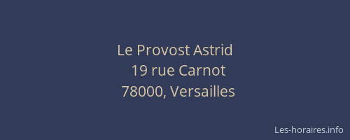 Le Provost Astrid