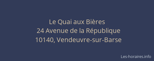 Le Quai aux Bières