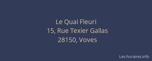 Le Quai Fleuri