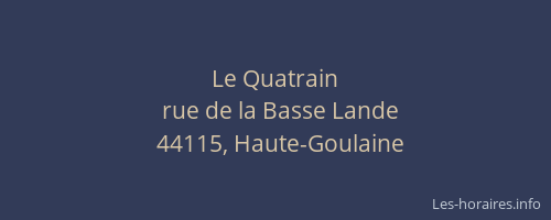 Le Quatrain