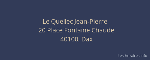 Le Quellec Jean-Pierre