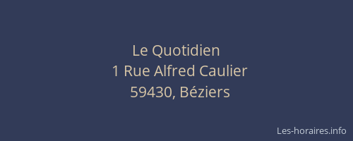Le Quotidien