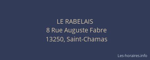 LE RABELAIS