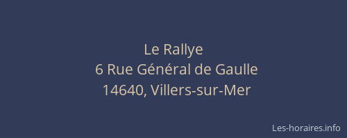 Le Rallye