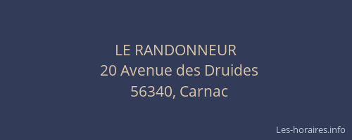 LE RANDONNEUR