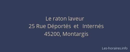 Le raton laveur
