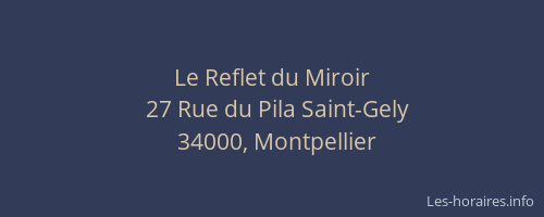 Le Reflet du Miroir