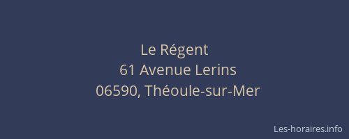 Le Régent