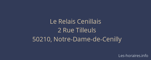 Le Relais Cenillais