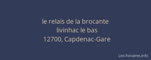 le relais de la brocante