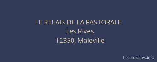 LE RELAIS DE LA PASTORALE