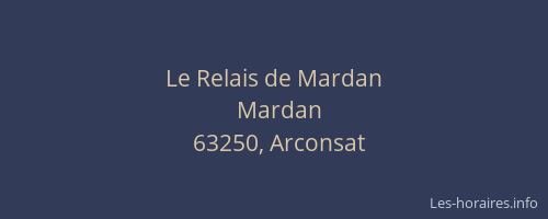 Le Relais de Mardan