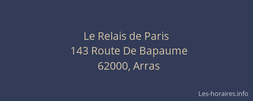 Le Relais de Paris