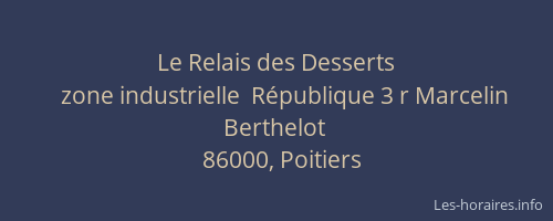 Le Relais des Desserts