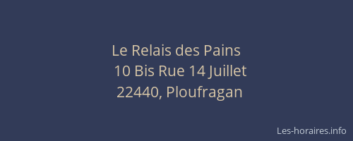 Le Relais des Pains