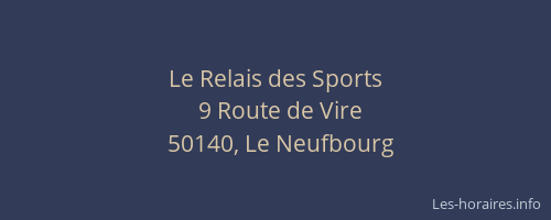 Le Relais des Sports