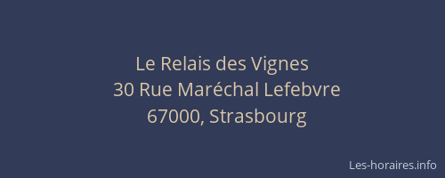 Le Relais des Vignes