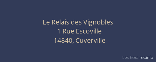 Le Relais des Vignobles