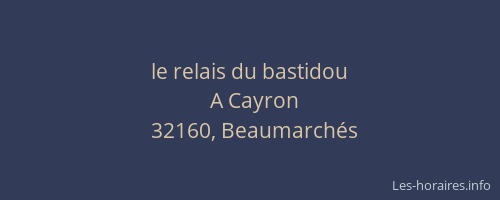 le relais du bastidou