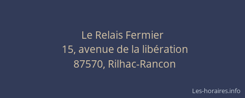 Le Relais Fermier