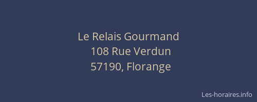 Le Relais Gourmand