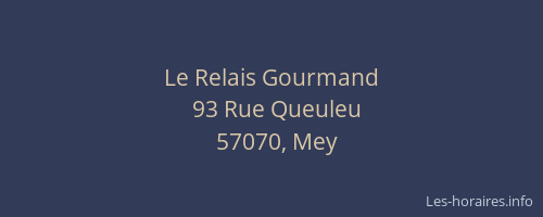 Le Relais Gourmand