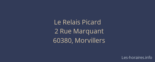 Le Relais Picard