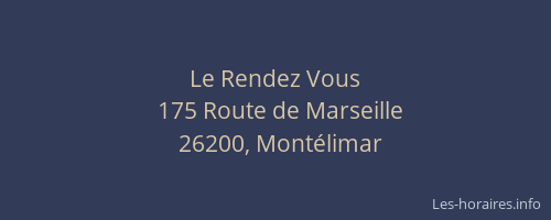 Le Rendez Vous
