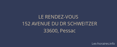 LE RENDEZ-VOUS