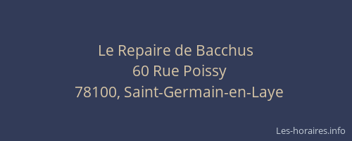 Le Repaire de Bacchus