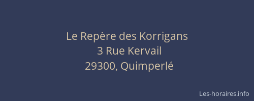 Le Rep&egrave;re des Korrigans