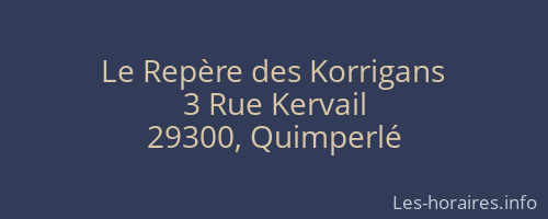 Le Repère des Korrigans