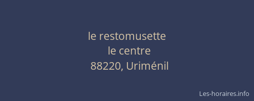 le restomusette