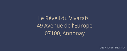 Le Réveil du Vivarais