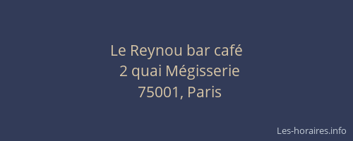Le Reynou bar café