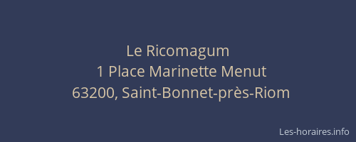 Le Ricomagum