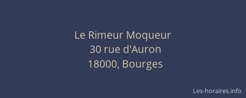 Le Rimeur Moqueur