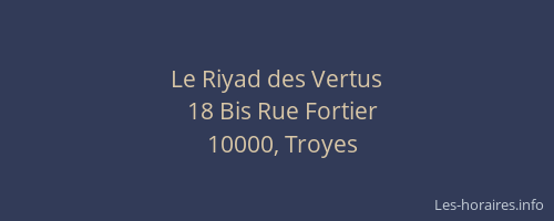 Le Riyad des Vertus