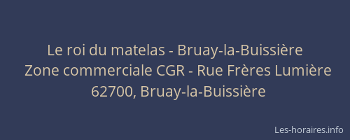 Le roi du matelas - Bruay-la-Buissière