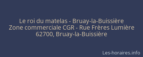 Le roi du matelas - Bruay-la-Buissière