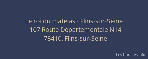 Le roi du matelas - Flins-sur-Seine