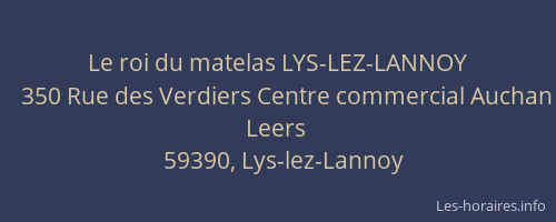 Le roi du matelas LYS-LEZ-LANNOY