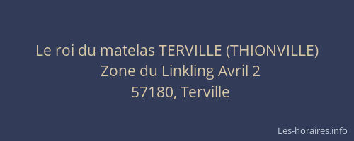 Le roi du matelas TERVILLE (THIONVILLE)