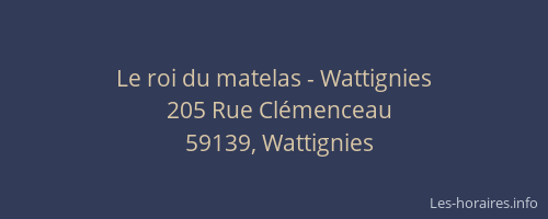 Le roi du matelas - Wattignies